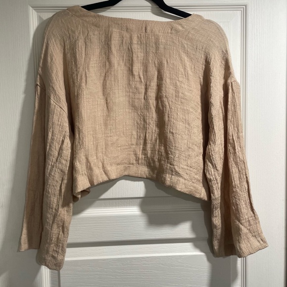 Blu Pepper Coord Tan Set Wide Leg / Cropped sleeve - Picture 7 of 8